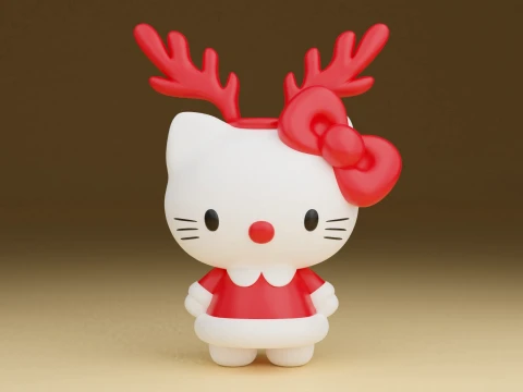 Hello kitty sanrio christmas figure 3D printmodel