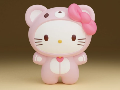Hello kitty sanrio bear Modelo de impresión 3D