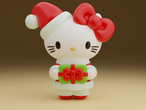 Hello kitty sanrio christmas figure 3D Print Model
