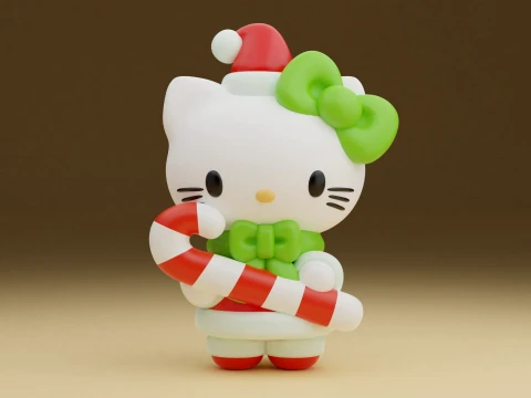 Hello kitty sanrio christmas figure 3D Print Model