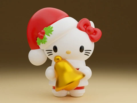 Hello kitty sanrio christmas figure 3D Принт Модель
