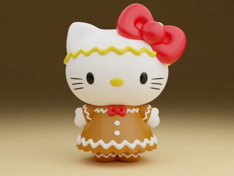 Hello kitty sanrio christmas figure 3D Print Model