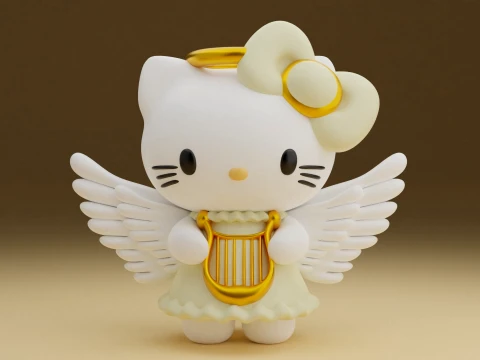 Hello kitty sanrio christmas figure 3D 프린트 모델