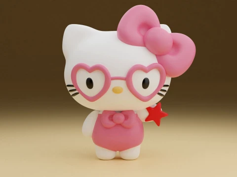 Hello kitty sanrio summer figure Model do druku 3D