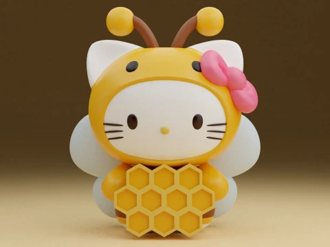 Hello kitty sanrio bee 3D 프린트 모델