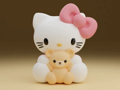 Hello kitty sanrio 3D 프린트 모델