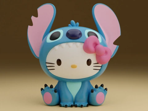 Hello kitty sanrio stitch 3D Druckmodell