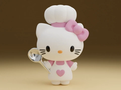 Hello kitty sanrio chef 3D Принт Модель