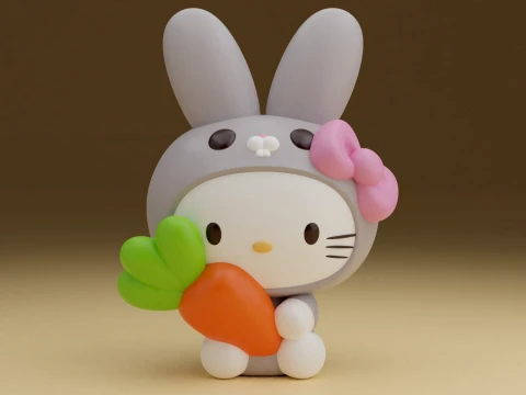 Hello kitty sanrio rabbit 3D printmodel