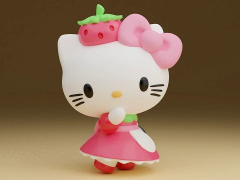 Hello kitty sanrio chef 3D Baskı Modeli