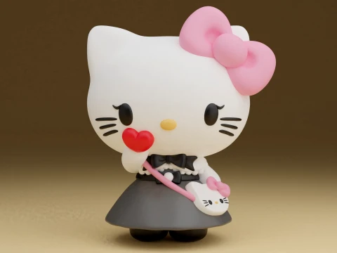 Hello kitty sanrio valentine Modello di stampa 3D