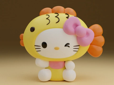 Hello kitty sanrio fish 3D Print Model