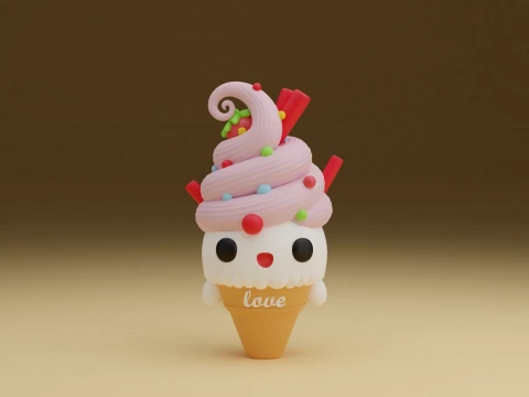 Ice cream Modelo de impresión 3D