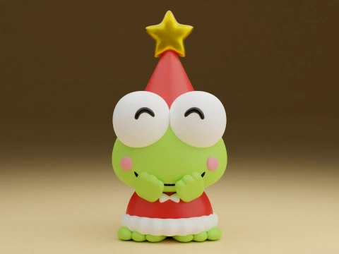 Keroppi sanrio christmas 3D 프린트 모델
