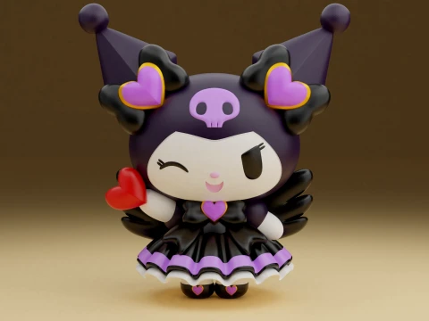 Kuromi sanrio valentine 3D Print Model