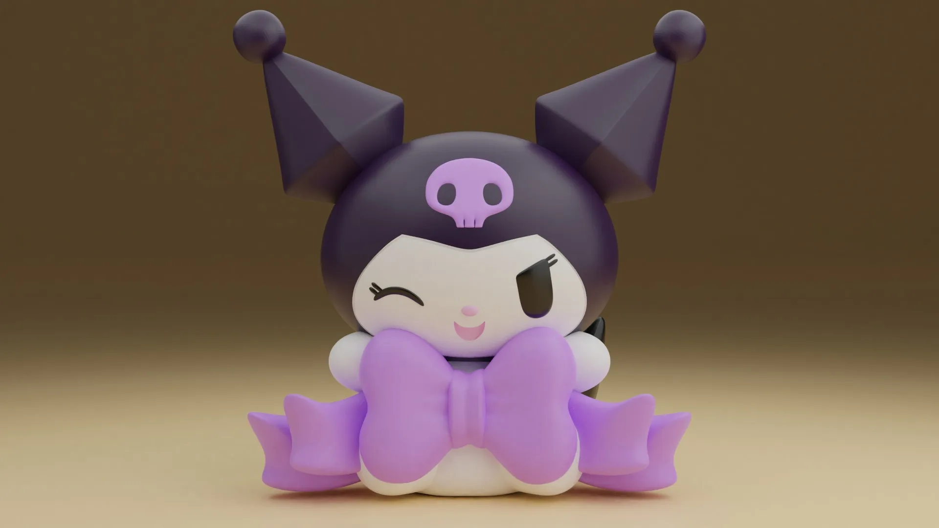 Kuromi sanrio 3D Print Model .c4d .max .obj .3ds .fbx .stl .blend 