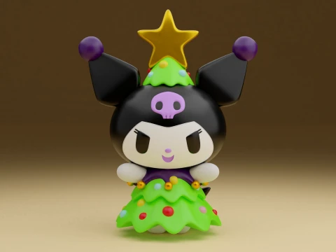 Kuromi sanrio christmas tree 3D Print Model