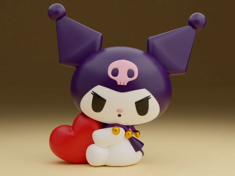 Kuromi sanrio valentine 3D Print Model