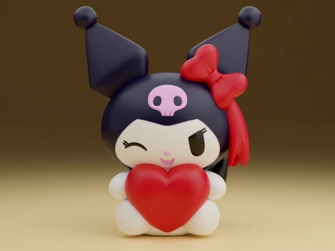 Kuromi sanrio valentine 3D Print Model