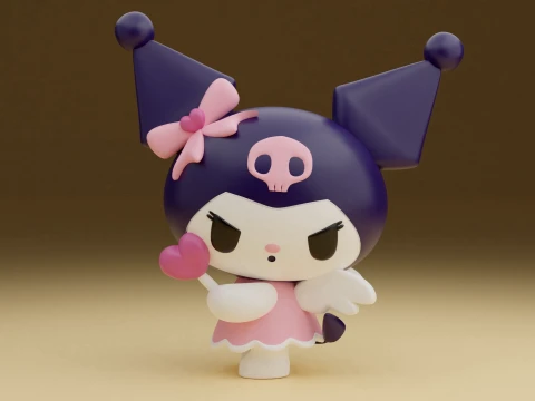 Kuromi sanrio valentine 3D Print Model