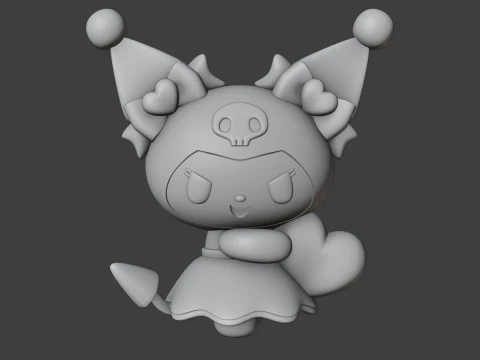 Kuromi sanrio valentine 3D Print Model