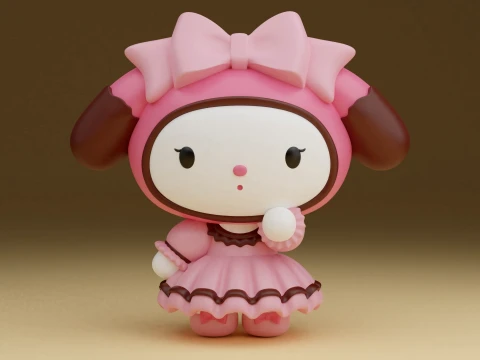 My melody sanrio 3D Print Model