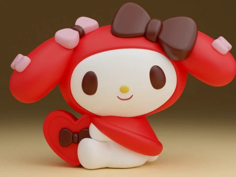 My melody sanrio valentine 3D Print Model