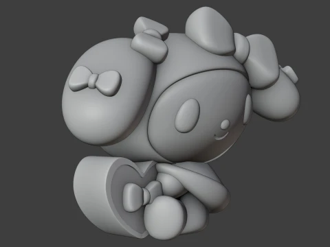 My melody sanrio valentine 3D Print Model