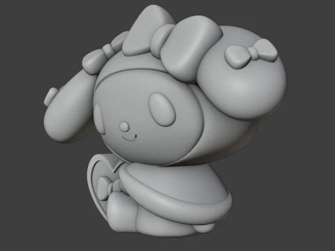 My melody sanrio valentine 3D Print Model