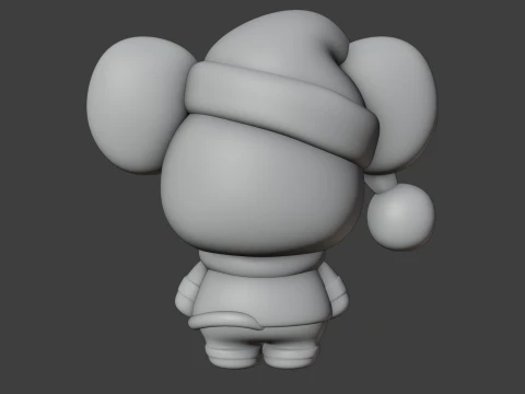 Mouse christmas 3D Print Model