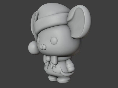 Mouse christmas 3D Print Model