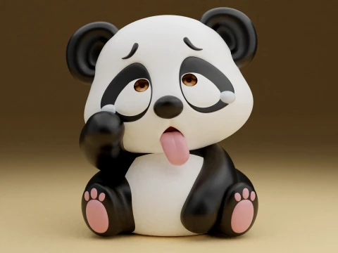 Panda Modelo de Impressão 3D