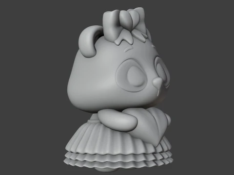 Panda valentine 3D Print Model