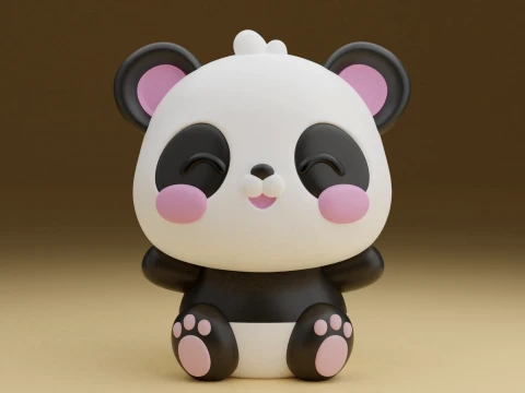 Panda 3Dプリントモデル