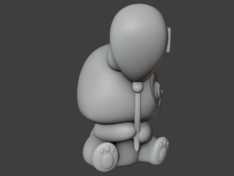 Panda valentine 3D Print Model
