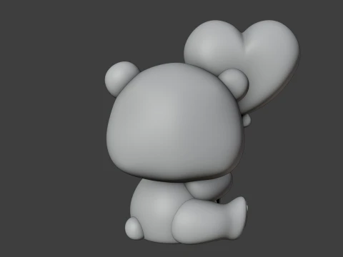 Panda valentine 3D Print Model