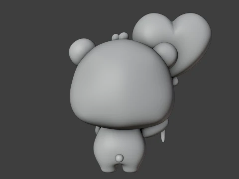 Panda valentine 3D Print Model