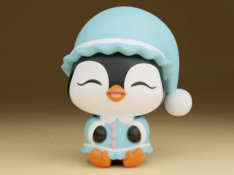 Penguin christmas 3D Принт Модель