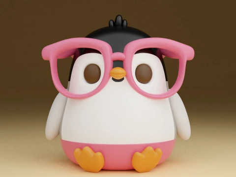 Penguin 3D Print Model