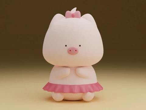 Pig Modelo de impresión 3D