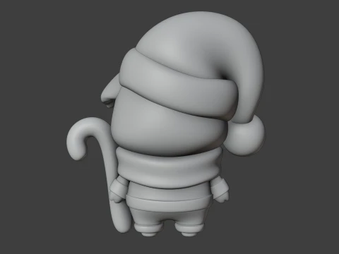 Pig christmas 3D Print Model