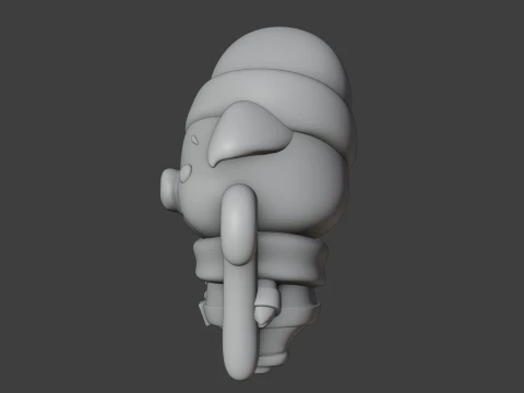 Pig christmas 3D Print Model