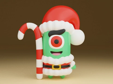 Christmas plankton 3D Print Model