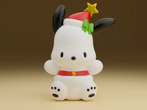 Pochacco sanrio christmas Modèles 3D en vedette