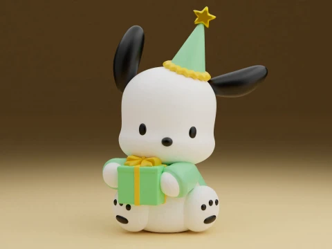 Pochacco sanrio christmas 3D Print Model