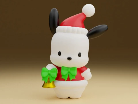 Pochacco sanrio christmas Model do druku 3D