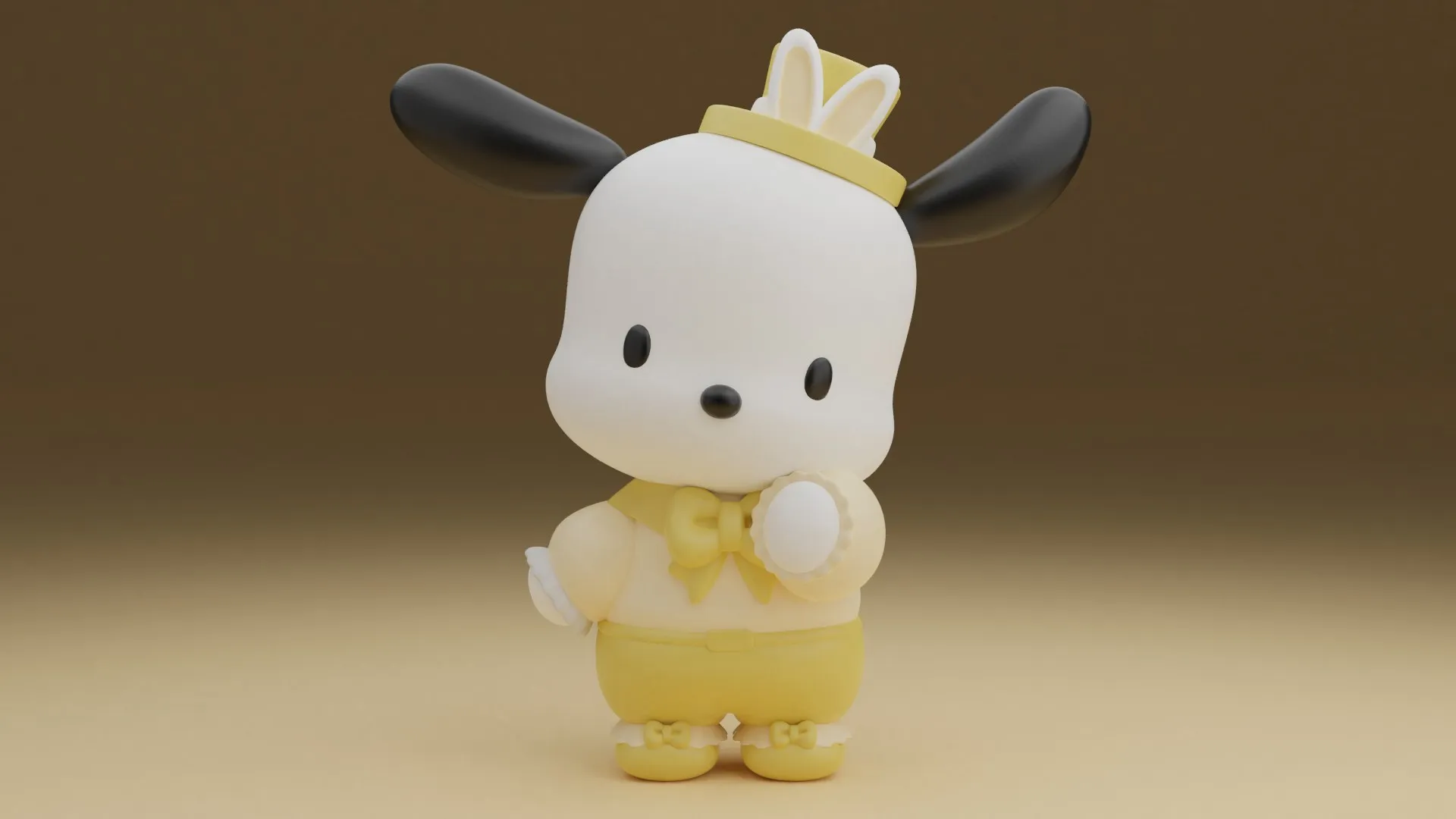 Pochacco sanrio 3D Print Model .c4d .max .obj .3ds .fbx .stl .blend 