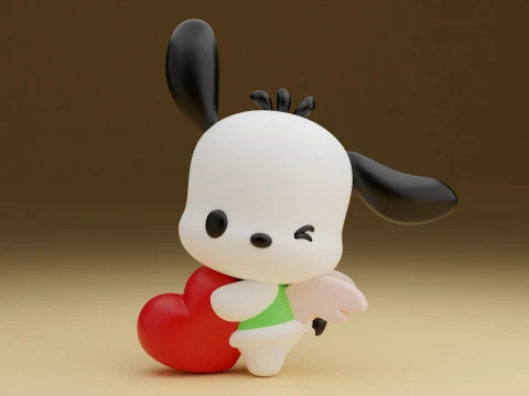 Pochacco sanrio valentine 3D Print Model