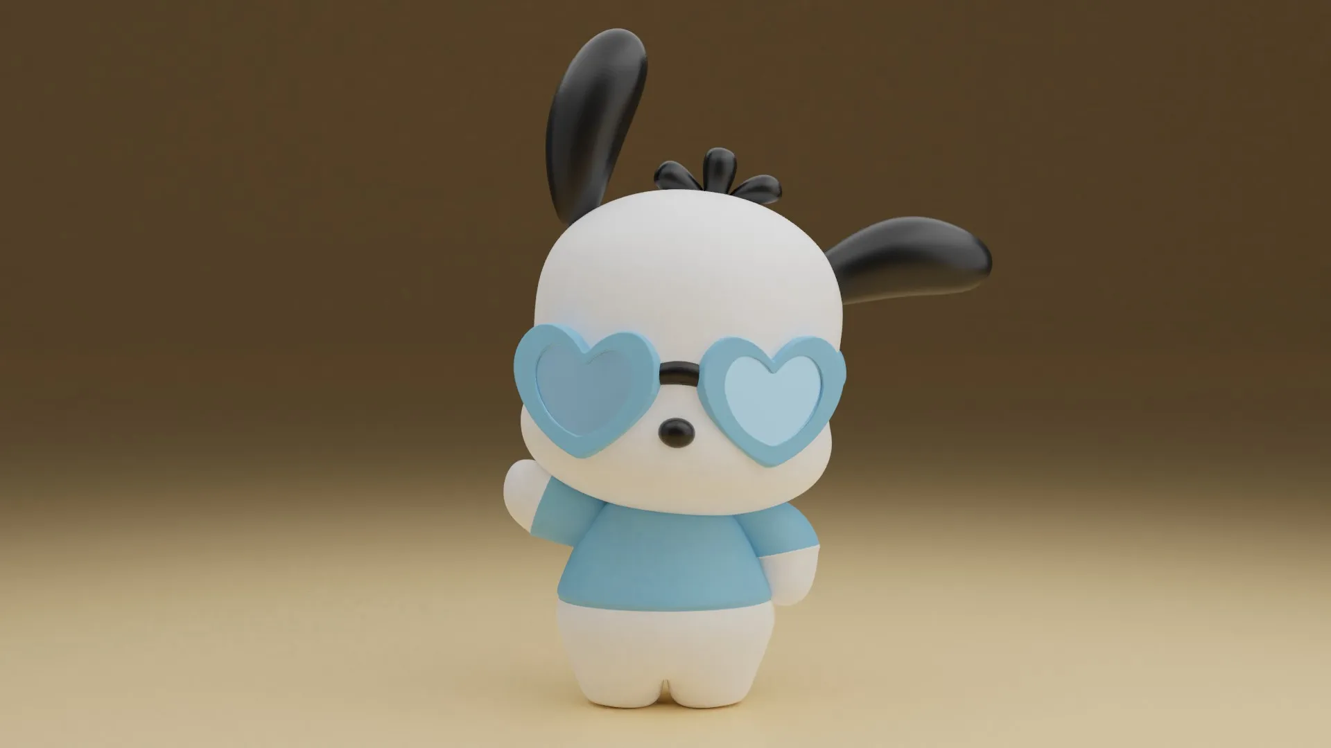 Pochacco sanrio 3D Print Model .c4d .max .obj .3ds .fbx .stl .blend 