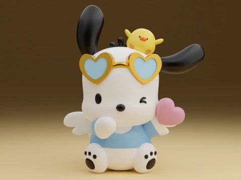 Pochacco sanrio valentine 3D printmodel